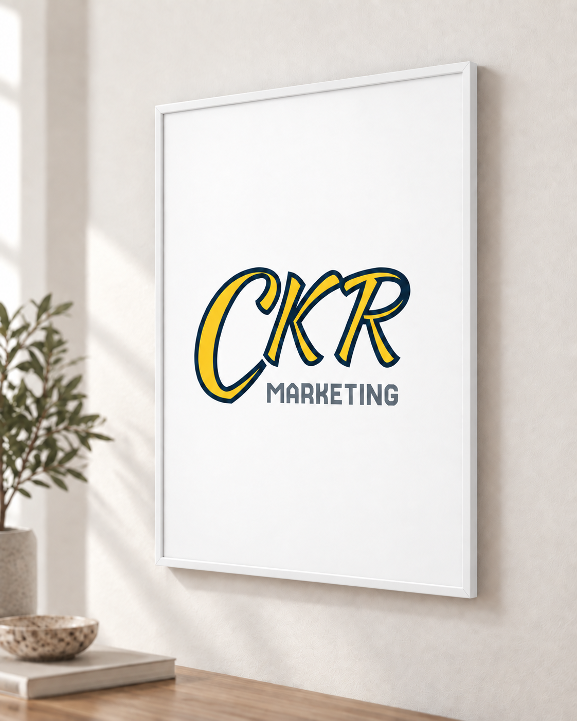 Рамка ПВХ белая 60x90 см