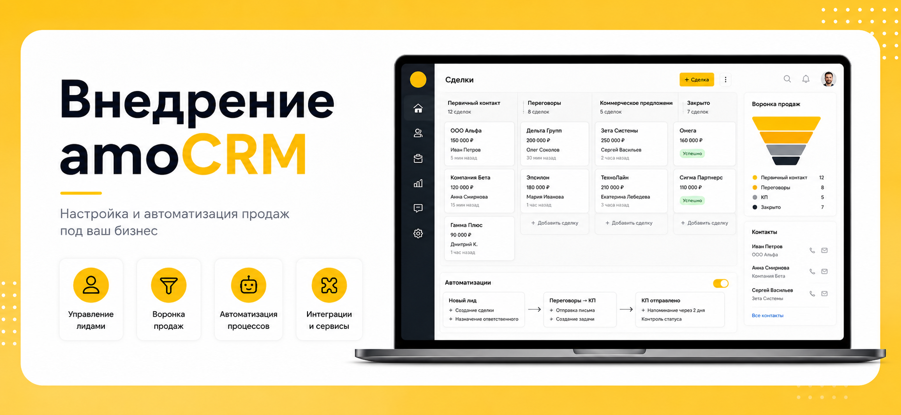 Внедрение amoCRM