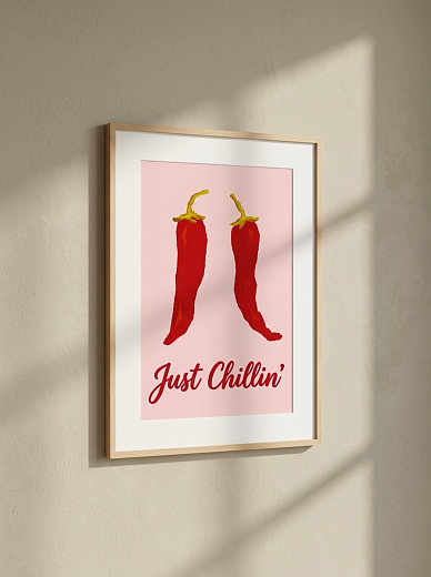 "Постер на стену Перцы «Just Chillin’»" от CKR Marketing