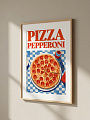 "Постер на стену Pizza Pepperoni" от CKR Marketing