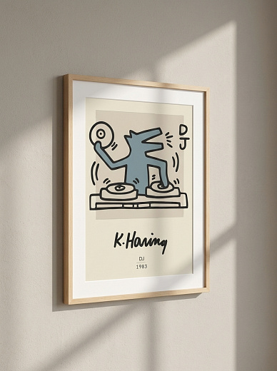 "Постер на стену K. Haring — DJ" от CKR Marketing