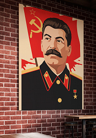 Постер на стену ретро Сталин