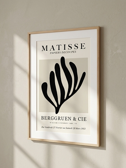 Постер на стену Matisse — чёрный лист