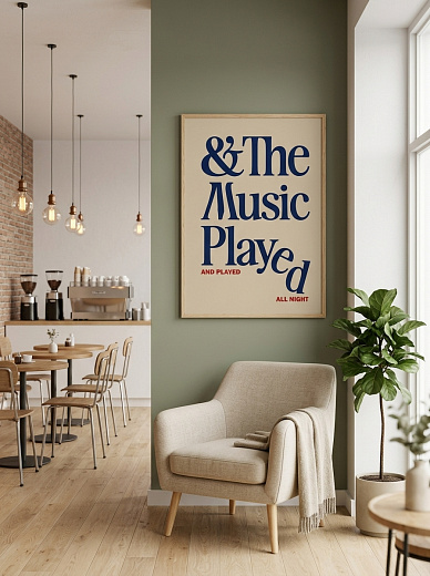 "Постер на стену The Music Played" от CKR Marketing