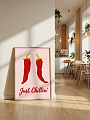 "Постер на стену Перцы «Just Chillin’»" от CKR Marketing