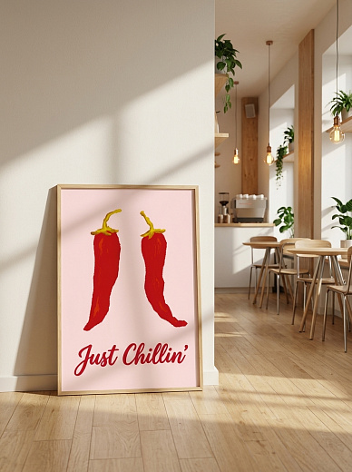 "Постер на стену Перцы «Just Chillin’»" от CKR Marketing