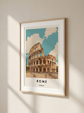 Постер на стену Rome и древний амфитеатр