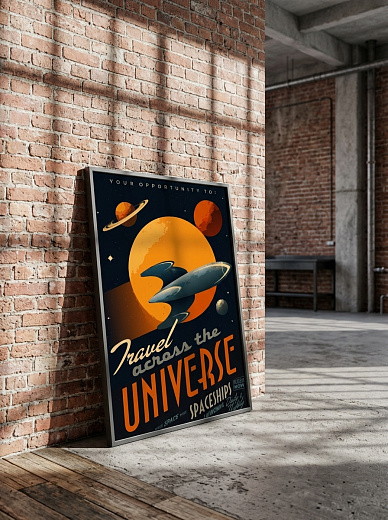 "Постер на стену Travel across the Universe" от CKR Marketing