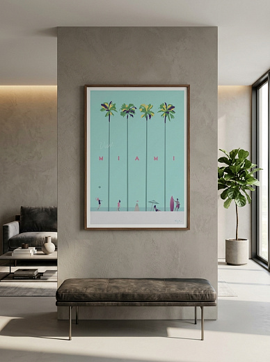 "Постер на стену Visit Miami" от CKR Marketing
