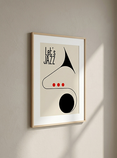 "Постер на стену Let's Jazz" от CKR Marketing
