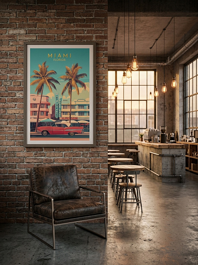 "Постер на стену Miami Florida" от CKR Marketing