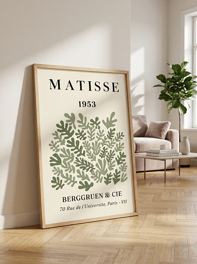 "Постер на стену Matisse — зелёные листья" от CKR Marketing