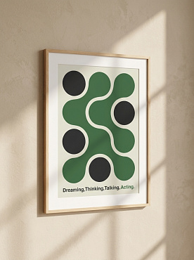 Постер на стену Dreaming, Thinking, Talking, Acting