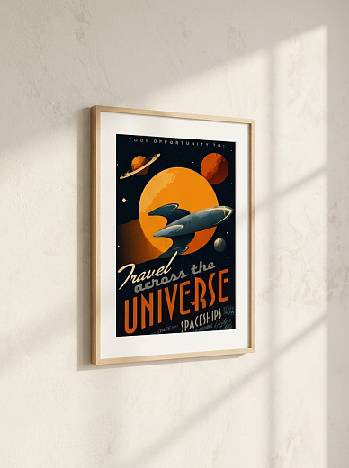 "Постер на стену Travel across the Universe" от CKR Marketing