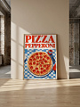 "Постер на стену Pizza Pepperoni" от CKR Marketing