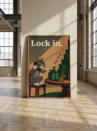 "Постер на стену Lock in." от CKR Marketing