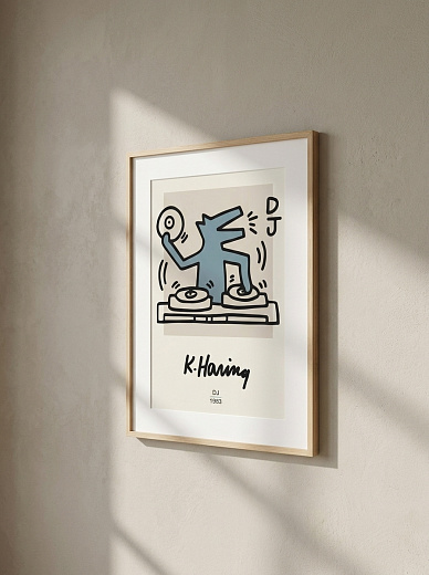"Постер на стену DJ — K. Haring 1983" от CKR Marketing