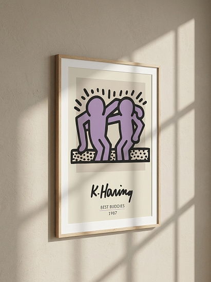 Постер на стену K. Haring — Best Buddies