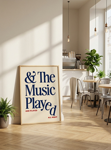 "Постер на стену The Music Played" от CKR Marketing