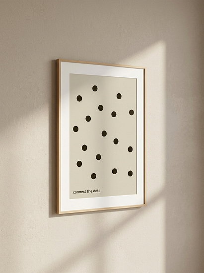 Постер на стену Connect the dots