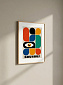 Постер на стену Bauhaus с жёлтым глазом