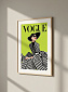 Постер на стену Vogue — полосатое платье