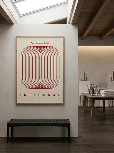 картинка Постер на стену Interlace от магазина Одежда+