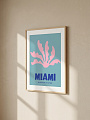 картинка Постер на стену Miami от магазина Одежда+