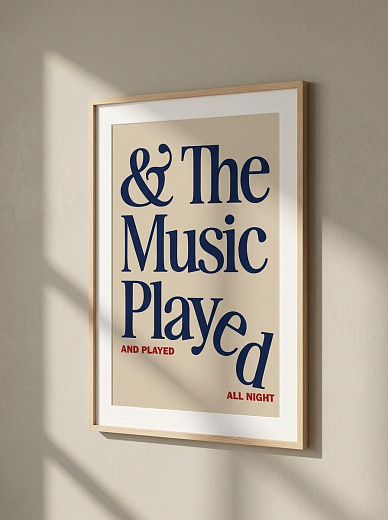 "Постер на стену The Music Played" от CKR Marketing