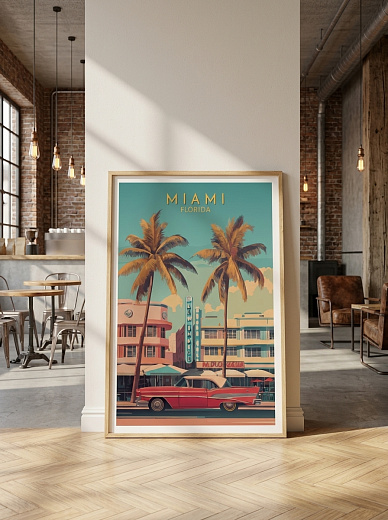 "Постер на стену Miami Florida" от CKR Marketing