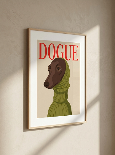 "Постер на стену Собака «DOGUE»" от CKR Marketing