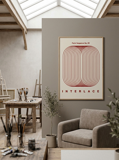 картинка Постер на стену Interlace от магазина Одежда+