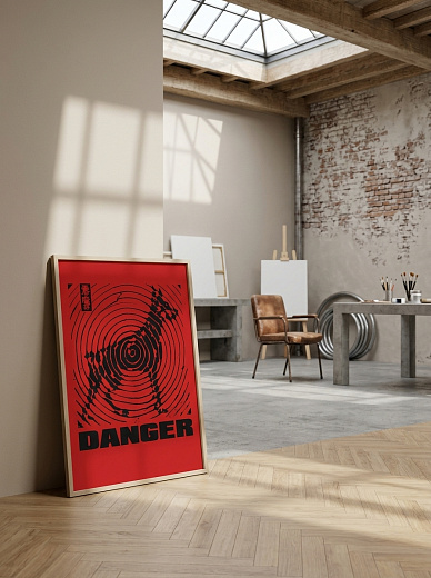 "Постер на стену Danger" от CKR Marketing