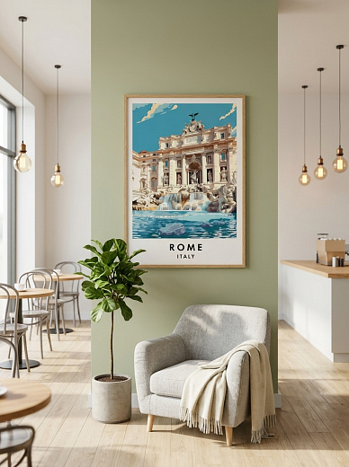 "Постер на стену Rome и фонтан Треви" от CKR Marketing